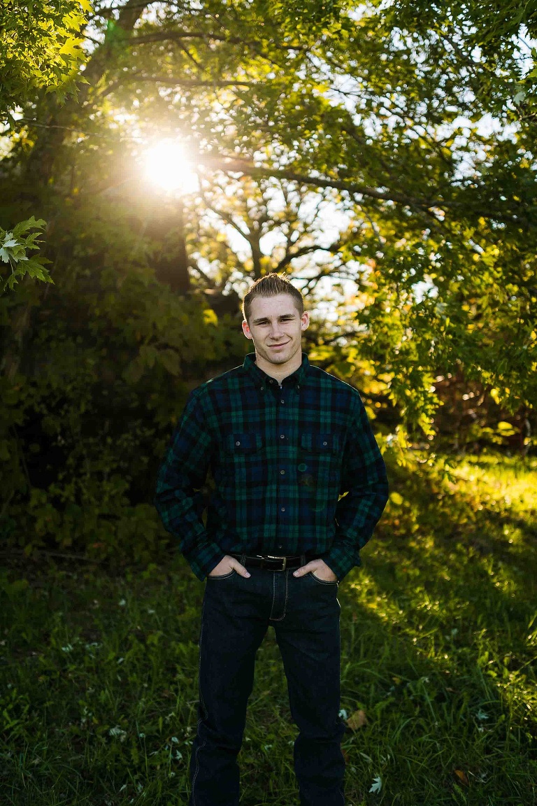 Warrenton High School Senior Session St Charles Senior Photographer Rebecca Chapman Photography Missouri Boy Senior Session Outdoor Fall
