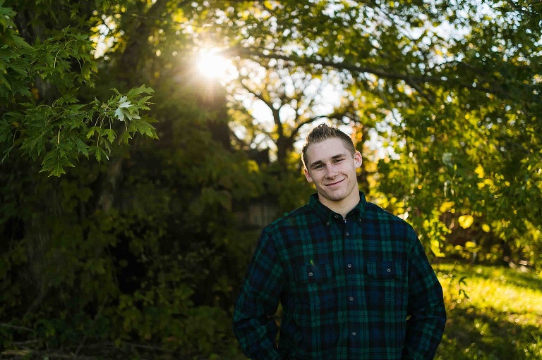 Warrenton High School Senior Session St Charles Senior Photographer Rebecca Chapman Photography Missouri Boy Senior Session Outdoor Fall