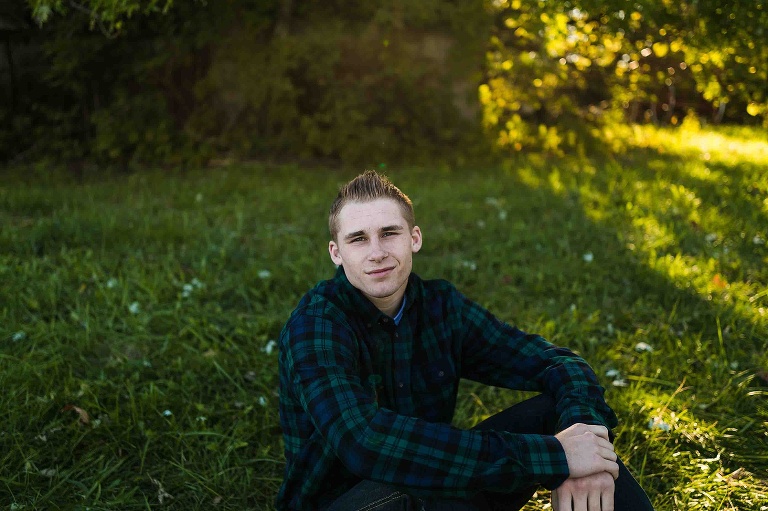 Warrenton High School Senior Session St Charles Senior Photographer Rebecca Chapman Photography Missouri Boy Senior Session Outdoor Fall