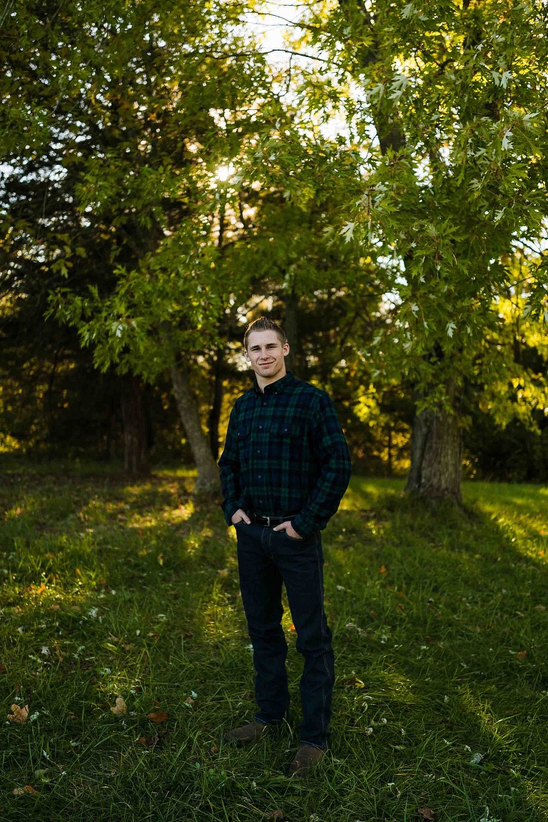 Warrenton High School Senior Session St Charles Senior Photographer Rebecca Chapman Photography Missouri Boy Senior Session Outdoor Fall