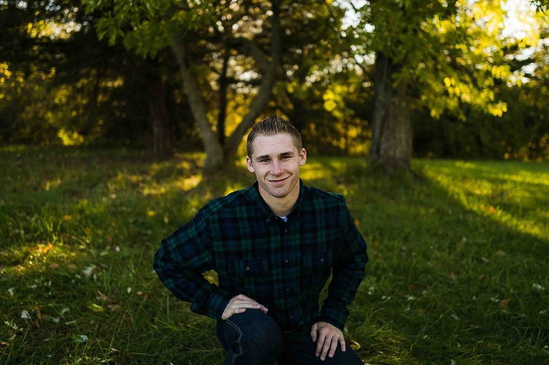 Warrenton High School Senior Session St Charles Senior Photographer Rebecca Chapman Photography Missouri Boy Senior Session Outdoor Fall