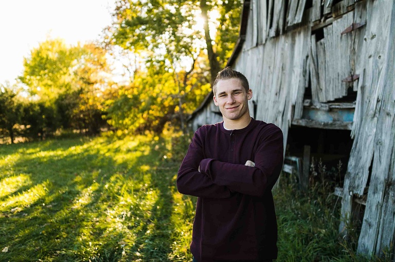 Warrenton High School Senior Session St Charles Senior Photographer Rebecca Chapman Photography Missouri Boy Senior Session Outdoor Fall