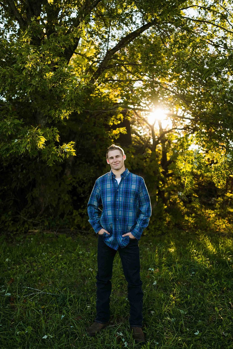 Warrenton High School Senior Session St Charles Senior Photographer Rebecca Chapman Photography Missouri Boy Senior Session Outdoor Fall