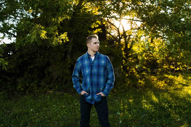 Warrenton High School Senior Session St Charles Senior Photographer Rebecca Chapman Photography Missouri Boy Senior Session Outdoor Fall