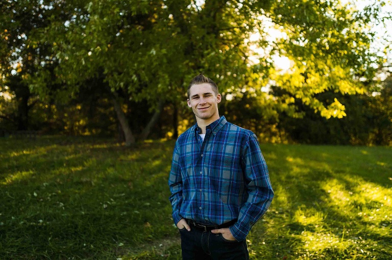 Warrenton High School Senior Session St Charles Senior Photographer Rebecca Chapman Photography Missouri Boy Senior Session Outdoor Fall