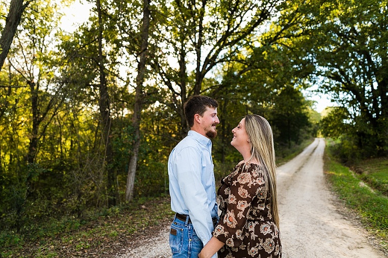 Farm Engagement Session St Charles Photographer Rebecca Chapman Photography Outdoor Fall Warrenton Missouri