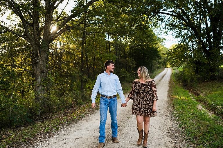 Farm Engagement Session St Charles Photographer Rebecca Chapman Photography Outdoor Fall Warrenton Missouri