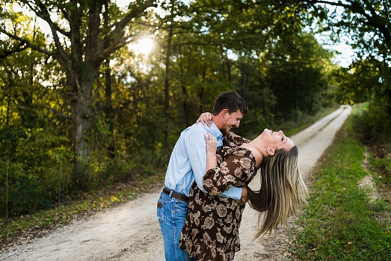 Farm Engagement Session St Charles Photographer Rebecca Chapman Photography Outdoor Fall Warrenton Missouri