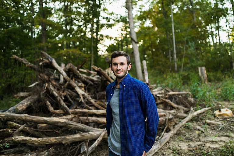  Warrenton Senior Session St Charles Photographer Rebecca Chapman Photography Outdoor Fall Boy Mustang Vehicle Missouri