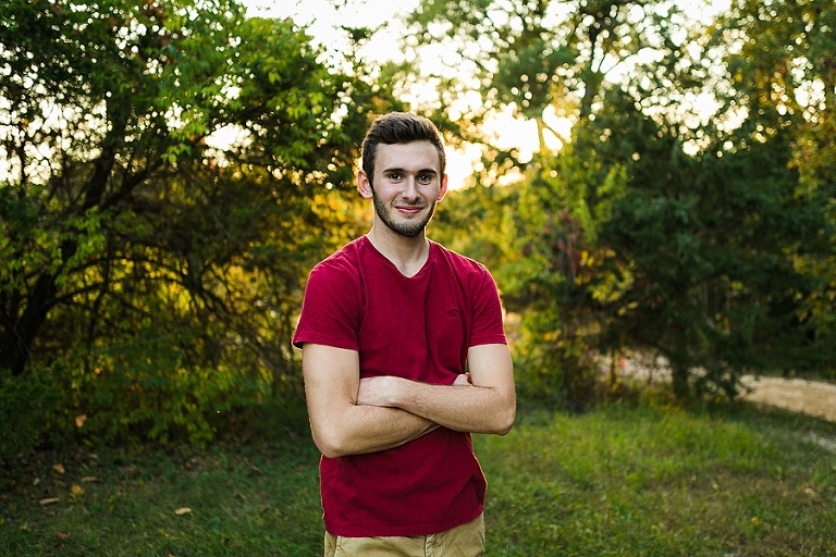  Warrenton Senior Session St Charles Photographer Rebecca Chapman Photography Outdoor Fall Boy Mustang Vehicle Missouri