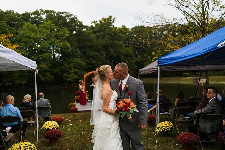 Warrenton Family Farm Wedding St Charles Wedding Photographer Rebecca Chapman Photography Outdoor Lake Dock Fall