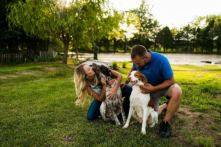 Family Farm Couples Session St Charles Couples Photographer Rebecca Chapman Photography Outdoor Dog Session Fur Babies