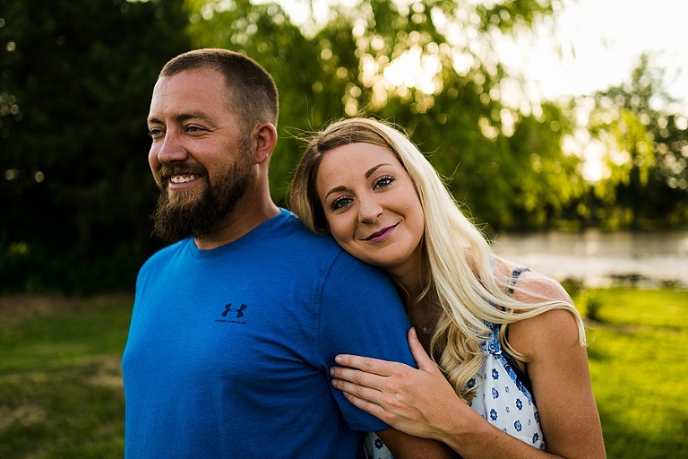 Family Farm Couples Session St Charles Couples Photographer Rebecca Chapman Photography Outdoor Dog Session Fur Babies Natural Light Bush Beer