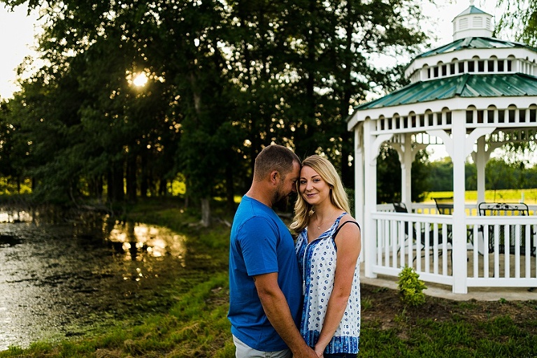 WFamily Farm Couples Session St Charles Couples Photographer Rebecca Chapman Photography Outdoor Dog Session Fur Babies Natural Light Bush Beer