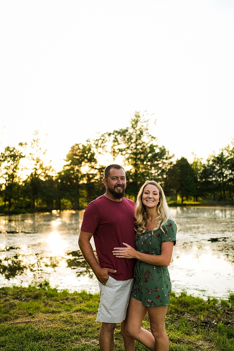 Family Farm Couples Session St Charles Couples Photographer Rebecca Chapman Photography Outdoor Dog Session Fur Babies Natural Light Bush Beer