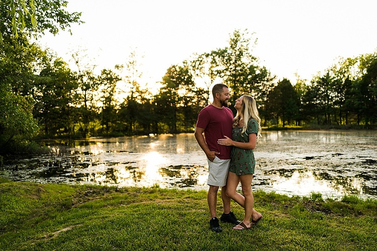 Family Farm Couples Session St Charles Couples Photographer Rebecca Chapman Photography Outdoor Dog Session Fur Babies Natural Light Bush Beer