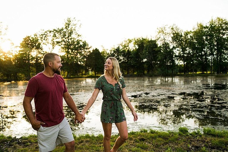 Family Farm Couples Session St Charles Couples Photographer Rebecca Chapman Photography Outdoor Dog Session Fur Babies Natural Light Bush Beer