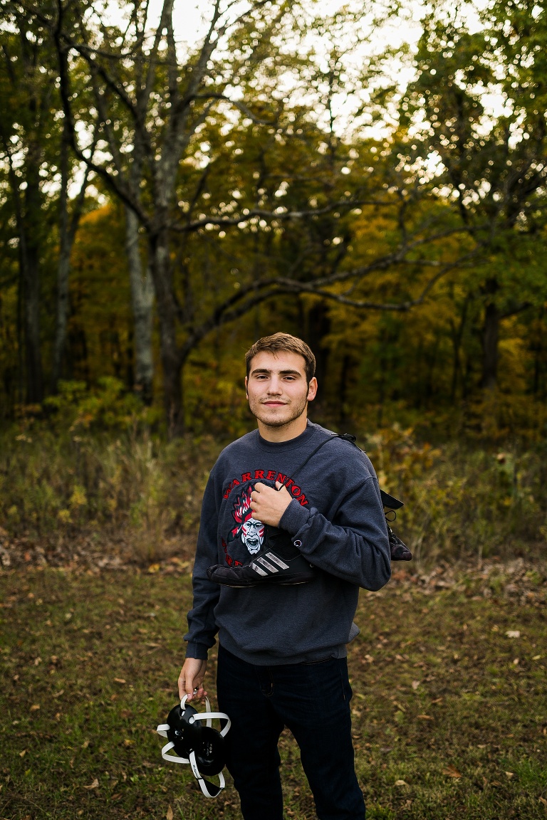 Cuivre River State Park Senior Session St Charles Senior Photographer Warrenton High School Rebecca Chapman Photography Fall Session State Wrestler