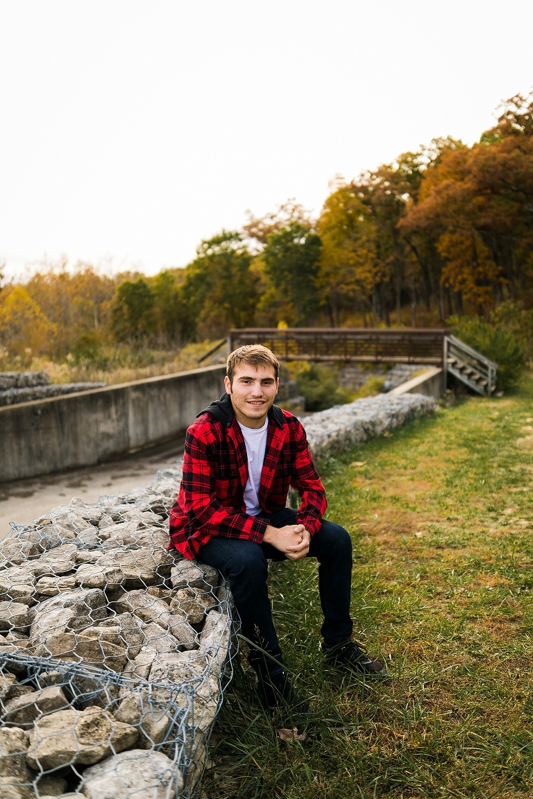 Cuivre River State Park Senior Session St Charles Senior Photographer Warrenton High School Rebecca Chapman Photography Fall Session State Wrestler