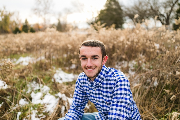 Towne Park, Warrenton High School, Boy Senior, St Charles Senior Photographer, Rebecca Chapman Photographer, Cross Country, Chevy Truck, Wentzville Missouri, Warrenton MO, Fall, Winter, Snow