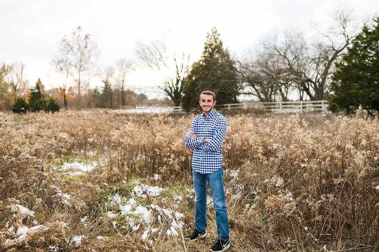 Towne Park, Warrenton High School, Boy Senior, St Charles Senior Photographer, Rebecca Chapman Photographer, Cross Country, Chevy Truck, Wentzville Missouri, Warrenton MO, Fall, Winter, Snow