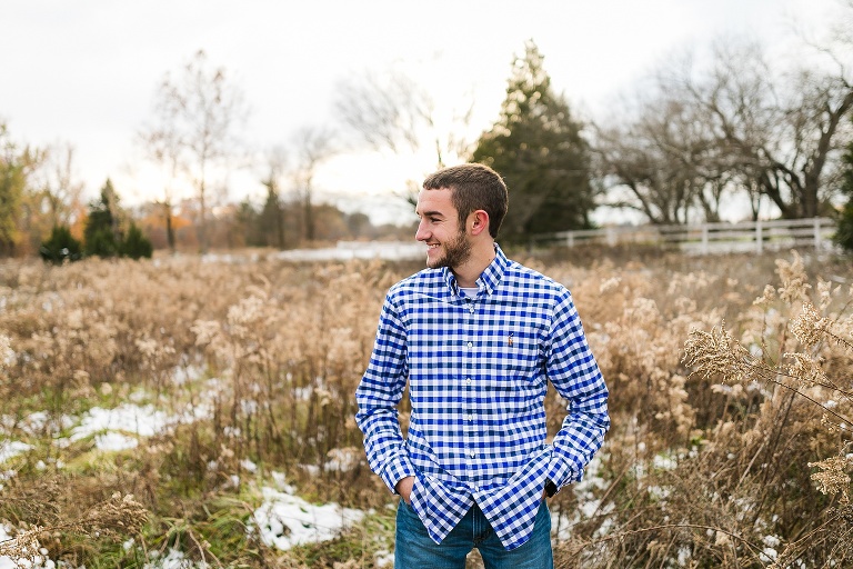 Towne Park, Warrenton High School, Boy Senior, St Charles Senior Photographer, Rebecca Chapman Photographer, Cross Country, Chevy Truck, Wentzville Missouri, Warrenton MO, Fall, Winter, Snow