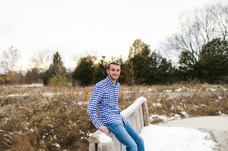 Towne Park, Warrenton High School, Boy Senior, St Charles Senior Photographer, Rebecca Chapman Photographer, Cross Country, Chevy Truck, Wentzville Missouri, Warrenton MO, Fall, Winter, Snow