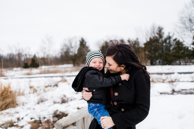 Towne Park, Snow session, Mini Session, Mommy and Me, Outside, Dreads, Three years old, Third Birthday