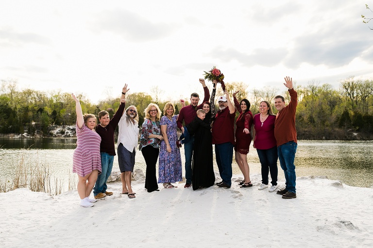Klondike Park Elopement | Klondike Park Augusta Missouri | Klondike Park Wedding | Black Wedding Dress | Barefoot Wedding | Beach Wedding | Augusta Missouri | Warrenton mo | St Charles Wedding Photographer | Warrenton Mo Wedding Photographer | Elopement Photographer |