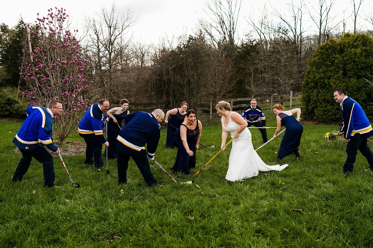 Pea Ridge Farms | St Charles Wedding Photographer | Warrenton Wedding Photographer | Spring Wedding | Herman Missouri | Warrenton MO | Blues Fans | Country wedding | Rustic | Boots and Lace | St Louis Blues | Hockey Fans | NHL | Hockey Sticks | Lets go Blues 