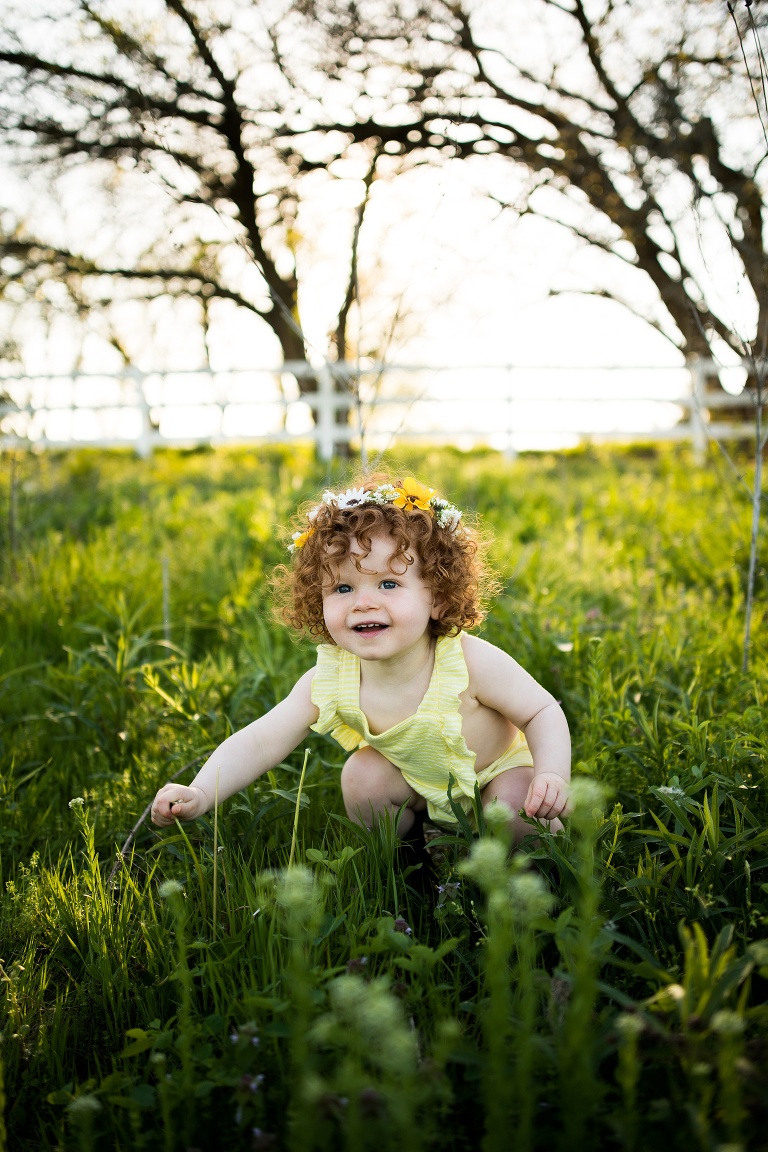 St Charles Family Photographer | St Charles Photographer | Warrenton Mo Family Photographer | Warrenton Mo Photographer | Wright City Mo Family Photographer | Wright City Mo Photographer | St louis Family Photographer | St Louis Photographer | Missouri Family Photographer | Missouri Photographer | Red Head | Red Curly Hair | Yellow Romper | Spring Flowers | Wildflowers | Missouri Wildflowers | Wild Child | Flower Child | Outdoor Photographer | What to wear Spring Session | Flower Crown | Yellow Flowers | Rag weed | 