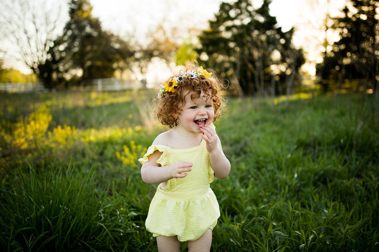St Charles Family Photographer | St Charles Photographer | Warrenton Mo Family Photographer | Warrenton Mo Photographer | Wright City Mo Family Photographer | Wright City Mo Photographer | St louis Family Photographer | St Louis Photographer | Missouri Family Photographer | Missouri Photographer | Red Head | Red Curly Hair | Yellow Romper | Spring Flowers | Wildflowers | Missouri Wildflowers | Wild Child | Flower Child | Outdoor Photographer | What to wear Spring Session | Flower Crown | Yellow Flowers | Rag weed | 