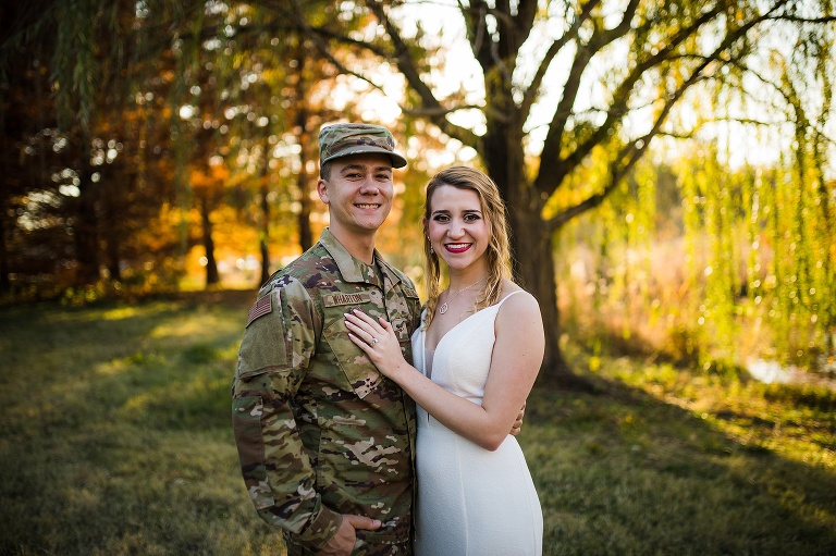 Military Couples Session | St Louis Missouri Photographer | St Charles Photographer | Forrest Park St Louis |