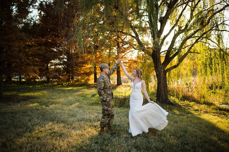 Military Couples Session | St Louis Missouri Photographer | St Charles Photographer | Forrest Park St Louis |