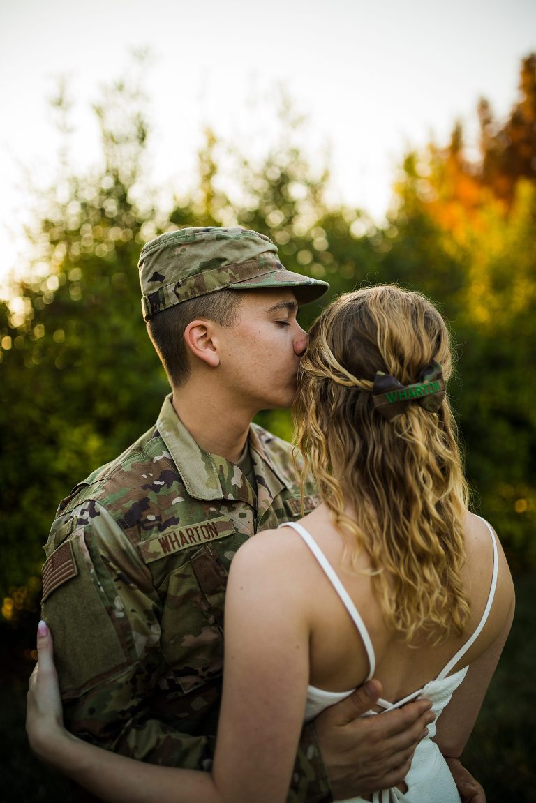Military Couples Session | St Louis Missouri Photographer | St Charles Photographer | Forrest Park St Louis |