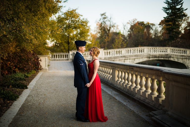 Military Couples Session | St Louis Missouri Photographer | St Charles Photographer | Forrest Park St Louis |