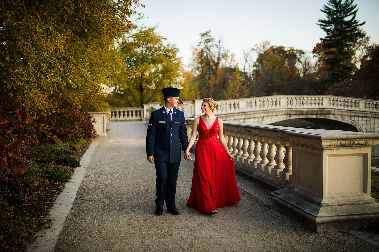 Military Couples Session | St Louis Missouri Photographer | St Charles Photographer | Forrest Park St Louis |