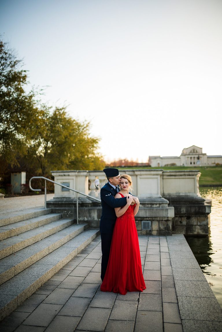 Military Couples Session | St Louis Missouri Photographer | St Charles Photographer | Forrest Park St Louis |