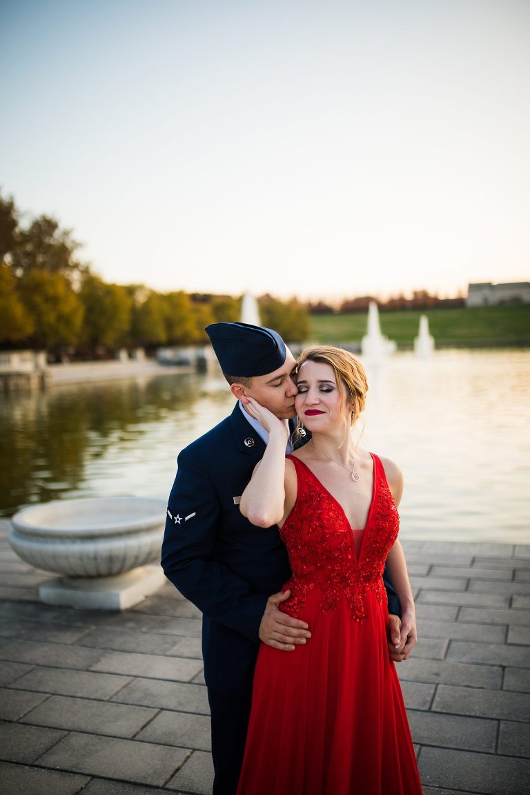 Military Couples Session | St Louis Missouri Photographer | St Charles Photographer | Forrest Park St Louis |