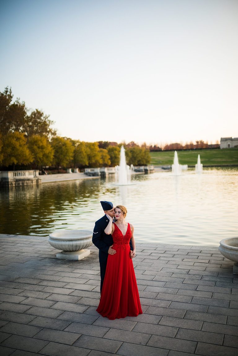 Military Couples Session | St Louis Missouri Photographer | St Charles Photographer | Forrest Park St Louis |