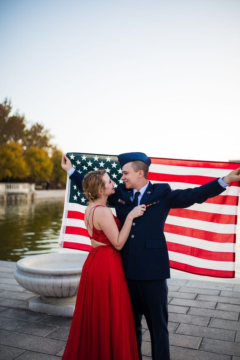 Military Couples Session | St Louis Missouri Photographer | St Charles Photographer | Forrest Park St Louis |