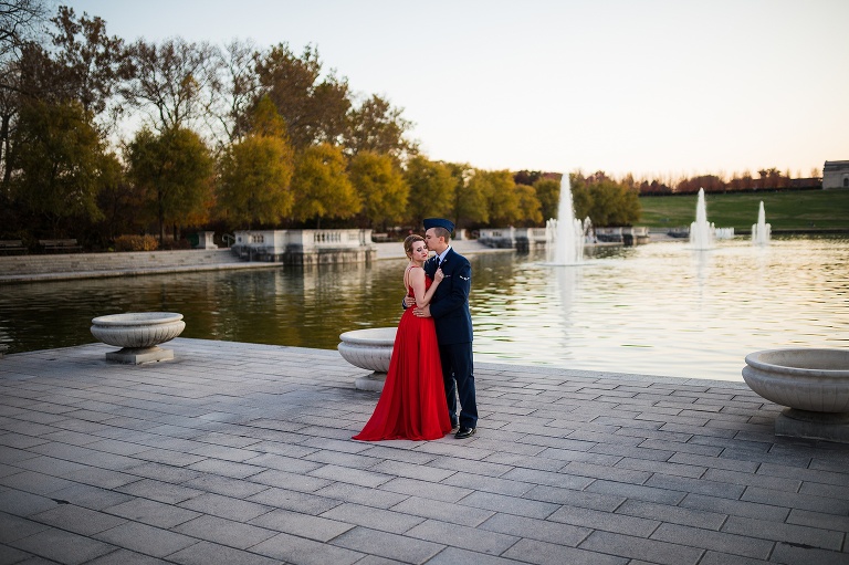 Military Couples Session | St Louis Missouri Photographer | St Charles Photographer | Forrest Park St Louis |