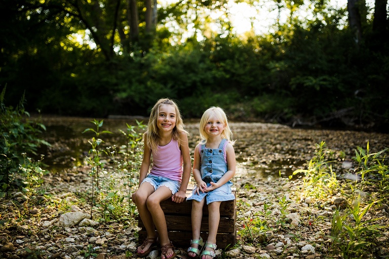 Creek Family Photo Shoot | St Charles Photographer | Warrenton Missouri Photographer | Outdoor Photographer | Creek Photographer |