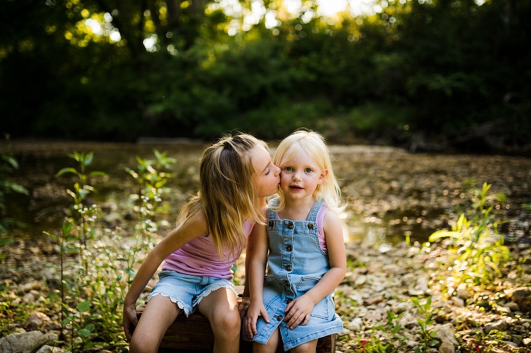 Creek Family Photo Shoot | St Charles Photographer | Warrenton Missouri Photographer | Outdoor Photographer | Creek Photographer |