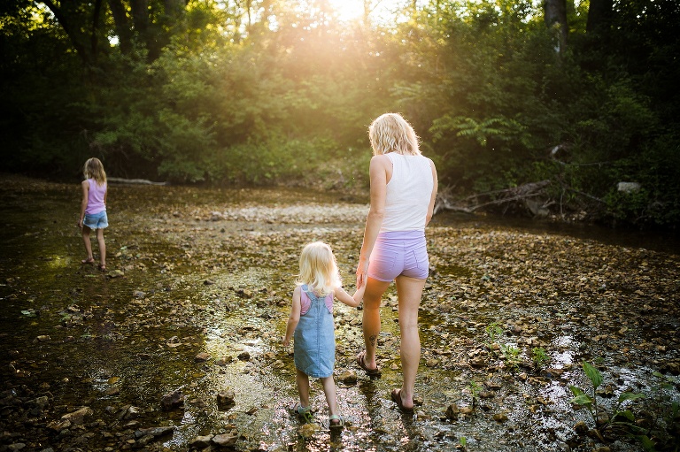 Creek Family Photo Shoot | St Charles Photographer | Warrenton Missouri Photographer | Outdoor Photographer | Creek Photographer |