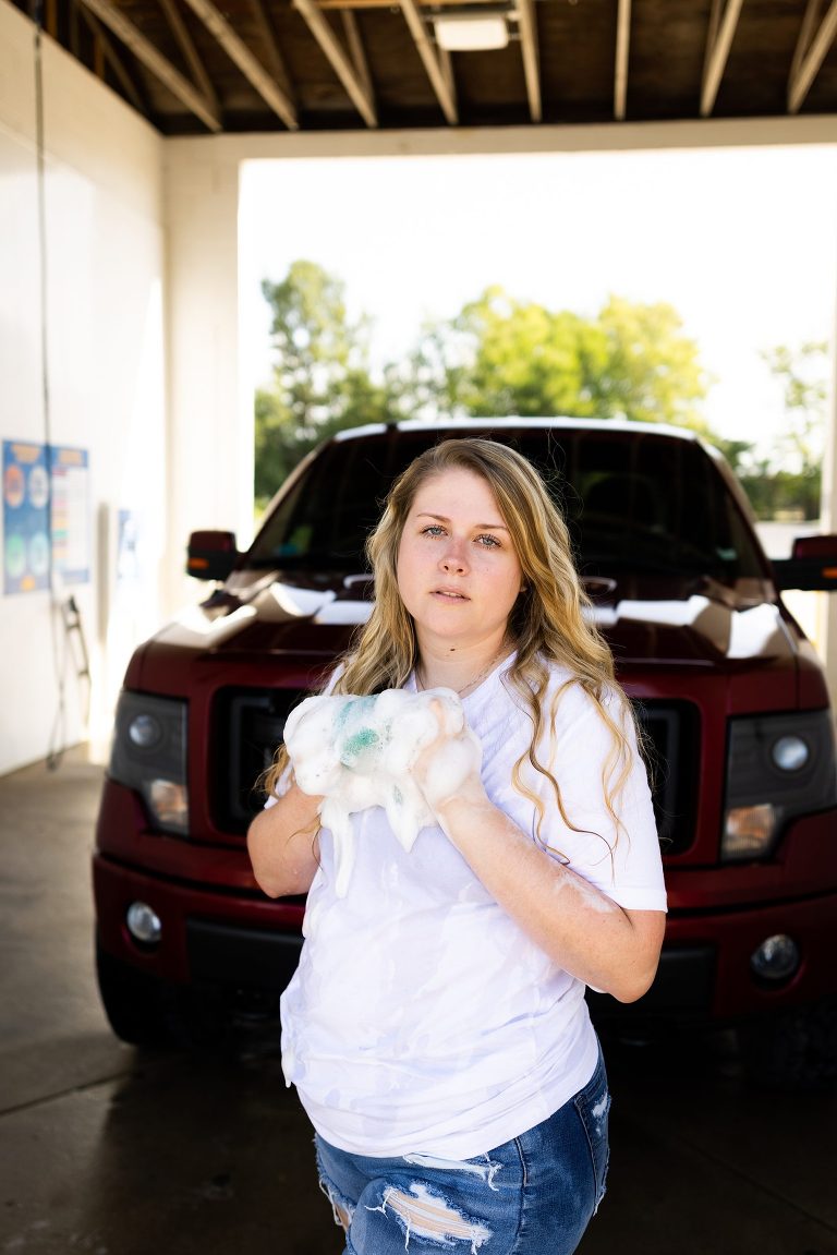St Charles Photographer | Car Wash Couples Photo Shoot | St Charles photographer | Warrenton Missouri Photographer