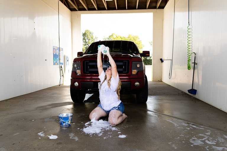 St Charles Photographer | Car Wash Couples Photo Shoot | St Charles photographer | Warrenton Missouri Photographer