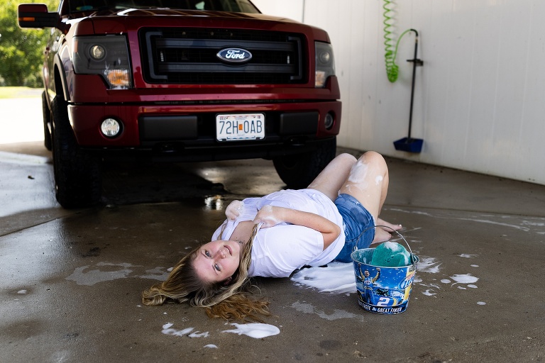 St Charles Photographer | Car Wash Couples Photo Shoot | St Charles photographer | Warrenton Missouri Photographer