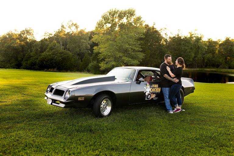 Race Car Engagement Session | St Charles Engagement Photographer | St Charles Wedding Photographer | Warrenton Missouri Wedding Photographer | Race Car Photographer | 