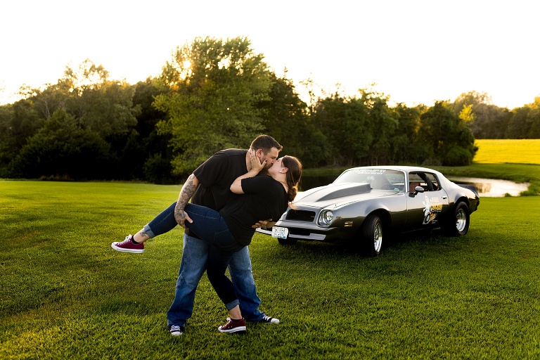 Race Car Engagement Session | St Charles Engagement Photographer | St Charles Wedding Photographer | Warrenton Missouri Wedding Photographer | Race Car Photographer | 